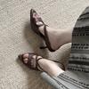 Elegantes, Sexy, Simples y Versátiles Sandalias de Piel de Cabra de Primera Capa con Tiras Cruzadas, Punta Fina Stiletto, Boca de Pez, Cuero Genuino para Mujer, Verano 2025