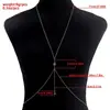 Moda Europeia e Americana Transfronteiriça Novo Estilo Colar Tendência Personalidade High-End Estrela Corrente Corporal Nicho Sexy Corrente no Peito para Mulheres