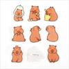 Estilo original de网红 (influencer) capibara lindo broche acrílico insignia de mochila de dibujos animados estuche para lápices colgante pin decorativo accesorios