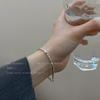 Pulseira geométrica simples quadrada pequena feminina moda de alta qualidade personalidade ins celebridade da internet novo casal namoradas joias de mão