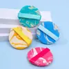 Esponjas Redondas de Cojín de Color Mixto Hechas a Medida de Fábrica, Transfronterizas, Ultra Suaves, No Absorbentes de Polvo, Adecuadas para Uso Seco y Húmedo, Se Pueden Imprimir con Patrones de Logotipo