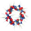 Guirlanda de Flores Artificiais para Casamento Primavera e Verão, Guirlanda Decorativa para Casa com Tulipas Simuladas, Guirlanda para Festa de Casamento e Festival, Pendente de Porta