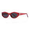 Gafas de Sol Retro Ojo de Gato de Montura Pequeña para Mujer de Alta Gama Verano Chica Hot Anti-ultravioleta Parasol Gafas de Sol Adelgazantes para Cara Cuadrada