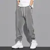 Estilo Novo Outono e Inverno Calça de Moletom Masculina Perna Larga Listrada Masculina Primavera e Verão Calça Esportiva de Veludo Cotelê Calça Casual Marca Tendência