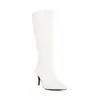 Botas de Cavaleiro de Xadrez Diamante Moda Britânica Novas Bico Fino Cano Alto Salto Alto Botas para Boate Tamanhos Grandes 40-48 Botas de Comércio Exterior