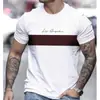 2026 Verano Transfronterizo Europeo y Americano Estación Independiente Camiseta para Hombre Impresión 3D Ropa Deportiva Estilo Simple Manga Corta Adelgazante