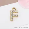Acessórios de Pingente de Letra com Strass Cruzado Europeu e Americano Moda Elegante Versátil Pingente de Liga Material para Acessórios de Joias DIY