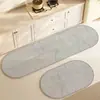 Alfombrilla de Cocina Absorbente de Secado Rápido Resistente al Aceite con Patrón de Líneas Estilo Japonés y Coreano Alfombrilla Larga Antideslizante Alfombrilla de Piso de Tierra de Diatomeas Alfombra