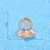 Nuevo producto transfronterizo: Figuras de pulpo y cangrejo que brillan en la oscuridad con temática oceánica, lindas decoraciones para acuarios, accesorios para manualidades y adornos para paisajes en miniatura