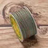 Cuerda Ruyi de Poliéster de 2.5 mm Hilo Trenzado Multicolor Hilo de Algodón No Elástico Cuerda Trenzada Hecha a Mano para DIY Hilo para Borlas con Cuerda