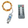 Luces LED de Colores Control Remoto Luces de Hadas Cadena de Luces Luces de Estrella Cable de Cobre Luces Decorativas de Ambiente USB Impermeables Luces Intermitentes Navideñas
