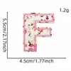 Nuevo Parche de Tela Bordado con Letra Inglesa Floral Corazón Flor Accesorios Parche Sello Bordado Punto Autoadhesivo