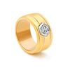 Anillo de circón de alta calidad, personalidad de moda, red de marea, anillo de viento frío rojo, diseño de nicho, anillo tallado CNC