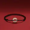 Pulsera de Hilo Rojo para Mujer, Tobillera de Hebilla de Paz de Jade Hetiano Imitación, Nueva Pulsera Tejida de Buena Suerte y Protección