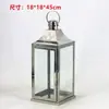Lámpara de Viento Estilo Europeo Portavelas de Acero Inoxidable Linterna de Vidrio Dorada Lámpara a Prueba de Viento para Exteriores Adorno Decorativo de Lámpara de Mantequilla