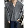2026 HT26437, longitud extendida, camiseta de manga larga con cuello en V extragrande, tallas M-5X, HT26982 - Especial P21