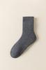 Calcetines de Lana Ultra Gruesos para Hombre, Calcetines de Media Caña Otoño e Invierno, Calcetines Gruesos Cálidos de Algodón con Forro Polar, Calcetines de Tubo Largo Rayados de Rizo para Invierno