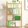 Estantería de Madera Maciza para el Hogar Estante de Almacenamiento de Piso Estantería Simple para Sala de Estar de Estudiante Estantería para Dormitorio Infantil Estudio Estante de Almacenamiento de Acabado