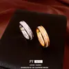 Anillo abierto redondo de circonita chapado en oro real de 18k, sensación de lujo ligero de alta gama, joyería para mujer simple, elegante y versátil