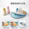 Chapéu de Proteção Solar Infantil, Proteção UV, Chapéu Cachecol de Aba Larga para Crianças Maiores, Meninos e Meninas, Guarda-Sol de Praia, Chapéu de Pescador com Proteção Solar
