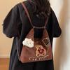 Bolsa Tote para Mulheres 2026 Nova Mochila de Grande Capacidade para o Dia a Dia Bolsa de Ombro Versátil Retrô Mochila de Viagem de Alta Qualidade