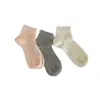Calcetines de rejilla grises estilo Miu inspirados en Chanel para mujer, finos de verano, color liso, transpirables, estilo ballet 2026, calcetines de media pantorrilla