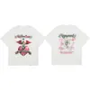 Camiseta Casual Solta de Manga Curta com Estampa de Letras e Ícone Representativo Transfronteiriço para Mulheres e Homens, Exportação