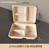 Cajas Desechables Biodegradables para Comida Rápida, Cajas de Pulpa para Llevar de Catering con Múltiples Compartimentos, Cajas para Ensaladas Ligeras, Cajas de Empaque, Cajas para Compartir Comidas