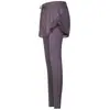 Pantalones deportivos transfronterizos, pantalones de yoga de primavera y otoño, pantalones de fitness adelgazantes de dos piezas, pantalones de correr ajustados y elásticos de cintura alta para mujer, falda