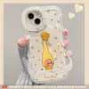 Adecuado para funda de teléfono móvil Apple 16Promax Iphone13 Corazón 15 Dibujos Animados Lindos 14 Doble Soporte Serie 17 11