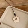 El Solsticio de Verano Aún No Ha Llegado_Collar Tejido Bohemio para Mujer, Colgante Largo Estilo Vacacional, Accesorio Versátil para el Día a Día con Cordón