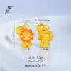 Loja de Ouro Puzuo Mesmo Estilo Ouro Areia Acessórios DIY Série Gatinho Fada Desejosa Joias Pingente Corrente para Clavícula para Mulheres