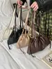 Shuai Mijia 2026 Outono Nova Moda de Alto Valor Bolsa de Ombro Trançada Plissada Bolsa Nuvem Bolsa de Mão da Moda