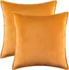 Fábrica direta veludo simples cor sólida fronha fronha travesseiro de cama sofá quarto travesseiro de canto almofada