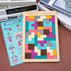 Puzzle de Bloques de Construcción Tetris Juguete Educativo de Ensamblaje para Niños y Niñas de 3 a 6 Años