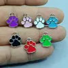 Huella de Pata de Gato Linda Accesorios para Joyería DIY Accesorios de Goteo de Aceite Accesorios para Pendientes Collar Pulsera Colgante para Teléfono Móvil