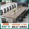 Mobiliario de oficina, escritorio, estilo panel, rectangular, mesa de conferencias grande, mesa larga, diseño simple y moderno, juego de mesa y sillas para reuniones