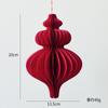 Decorações de Natal Transfronteiriças Bola Favo de Mel de Papel Enfeites de Pendurar de Natal Decorações de Natal Decorações de Janela Enfeites Pequenos
