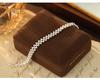Bajo el árbol Banyan Plata S925 Estilo coreano Pulsera de cuentas de tres capas de alto valor para mujer Pulsera sencilla de plata lisa hecha a mano de moda