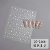 Pegatinas para Uñas de Estrella de Cinco Puntas Negras y Blancas Plateadas de Moda Lámina Adhesiva Calcomanías para Uñas Venta al por Mayor