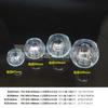 Máquina Suministradora de Velas Sopla Vasos con Forma de Huevo con Interior Plateado Galvanizado y Exterior Pintado en Spray Portavelas de Vidrio, Vasos para Velas, Vasos Pequeños Redondos, Exclusivamente para Suministro Transfronterizo