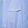 Para Comércio Exterior Transfronteiriço Europeu e Americano Roupas Femininas Aliexpress Mais Vendidas de Verão Versátil Azul Claro Ombreira Manga Três Quartos Camisa