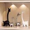 Luxo Leve Nórdico Alto Padrão Nicho Família de Quatro Veado Ornamentos Casa Sala de Estar Armário de Vinho Armário de TV Decoração Entrada
