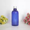 Garrafa de gargalo longo de 500 ml tampa de rosca de plástico comum alumínio anodizado uma linha gravada garrafa de loção de tampa Loção sub-engarrafamento geração