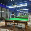 Fábrica de Mesas de Billar Estilo Chino Club en la Ciudad de Jiangmen, Guangdong, Mesa de Billar Estilo Americano Qiangli para Uso Doméstico Estándar