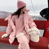 Conjunto de Ropa: Conjunto de Dos Piezas de Suéter Falso de Dos Piezas y Pantalones de Pierna Ancha, Nuevo Estilo Otoño e Invierno