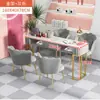 Mesa y silla para uñas estilo nórdico ins net red lujo ligero estilo japonés individual doble precio especial económico