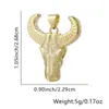 Joyería Transfronteriza Colgante Dominante de Cabeza de Toro Incrustada de Diamantes Personalizado de Moda Hip-Hop para Hombres y Mujeres Cabeza de Toro Punk Cadena para Hombres