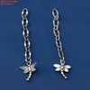Plata de Ley S925 Pez Pequeño Flor de Loto Mariposa Cadena Extendida Cadena de Cola Cadena de Combinación Retro Vieja DIY Hecho a Mano Cadena Media Cadena de Combinación