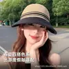 Sombrero de Sol de Verano para Mujer con Ala Ancha, Malla Transpirable, Adelgazante del Rostro, Moderno y Versátil Sombrero de Sol para Viajes al Aire Libre